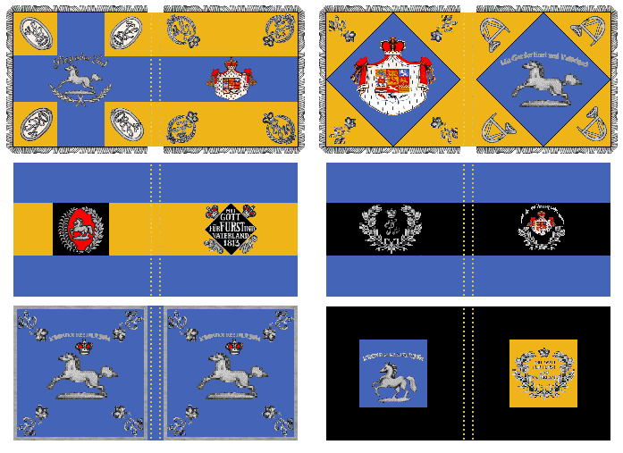 Brunswick Infantry Flags